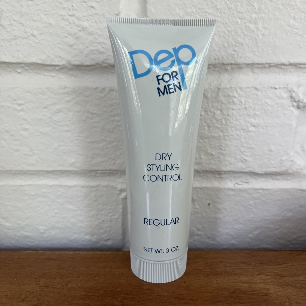 Vintage Dep For Men Dry Styling Control Gel Regular Hold 3 Oz Rare HTF